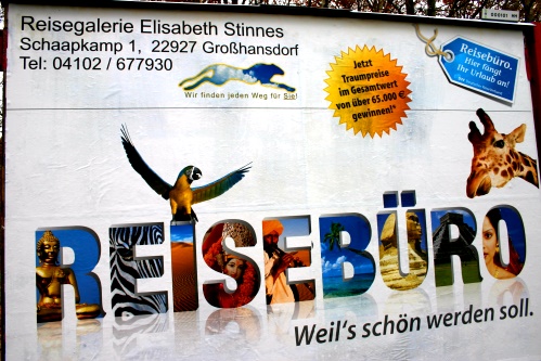 Reiseb&uuml;roplakat