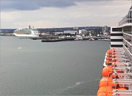 Queen Mary: in Southampton
