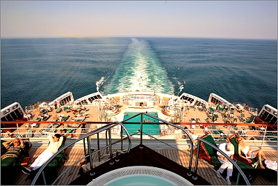 Queen Mary: Blick nach achtern