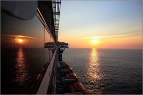 Queen Mary: Sonnenuntergang